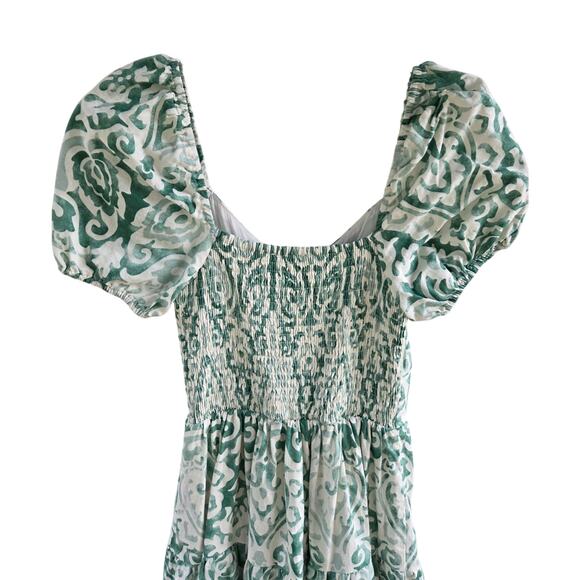 House of Harlow 1960 Linen Blend Peasant Milkmaid Dress XS Cottage French Girl - Picture 5 of 14